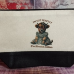 Canvas Bag With Zip 23x14cm